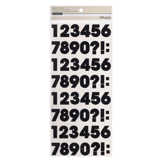 Block Number & Punctuation Marks Stickers by Recollections™
